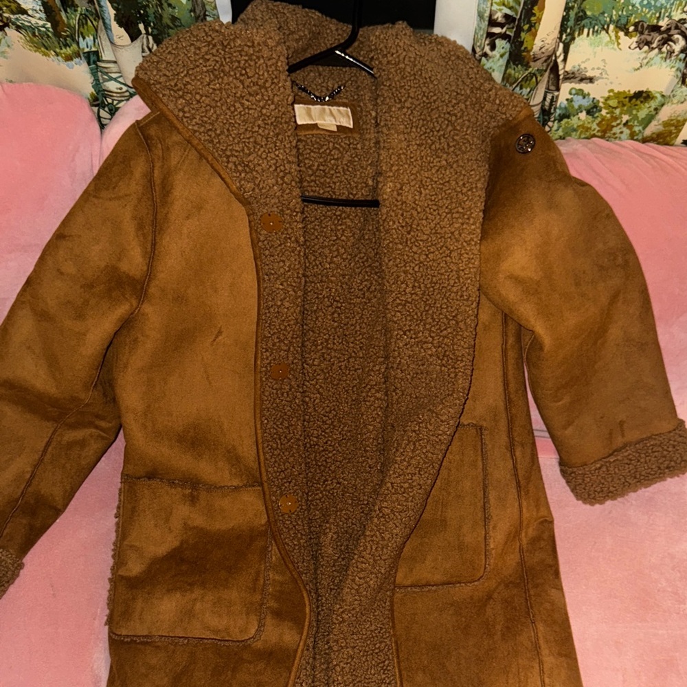 Michael Kors Tan Shearling Coat